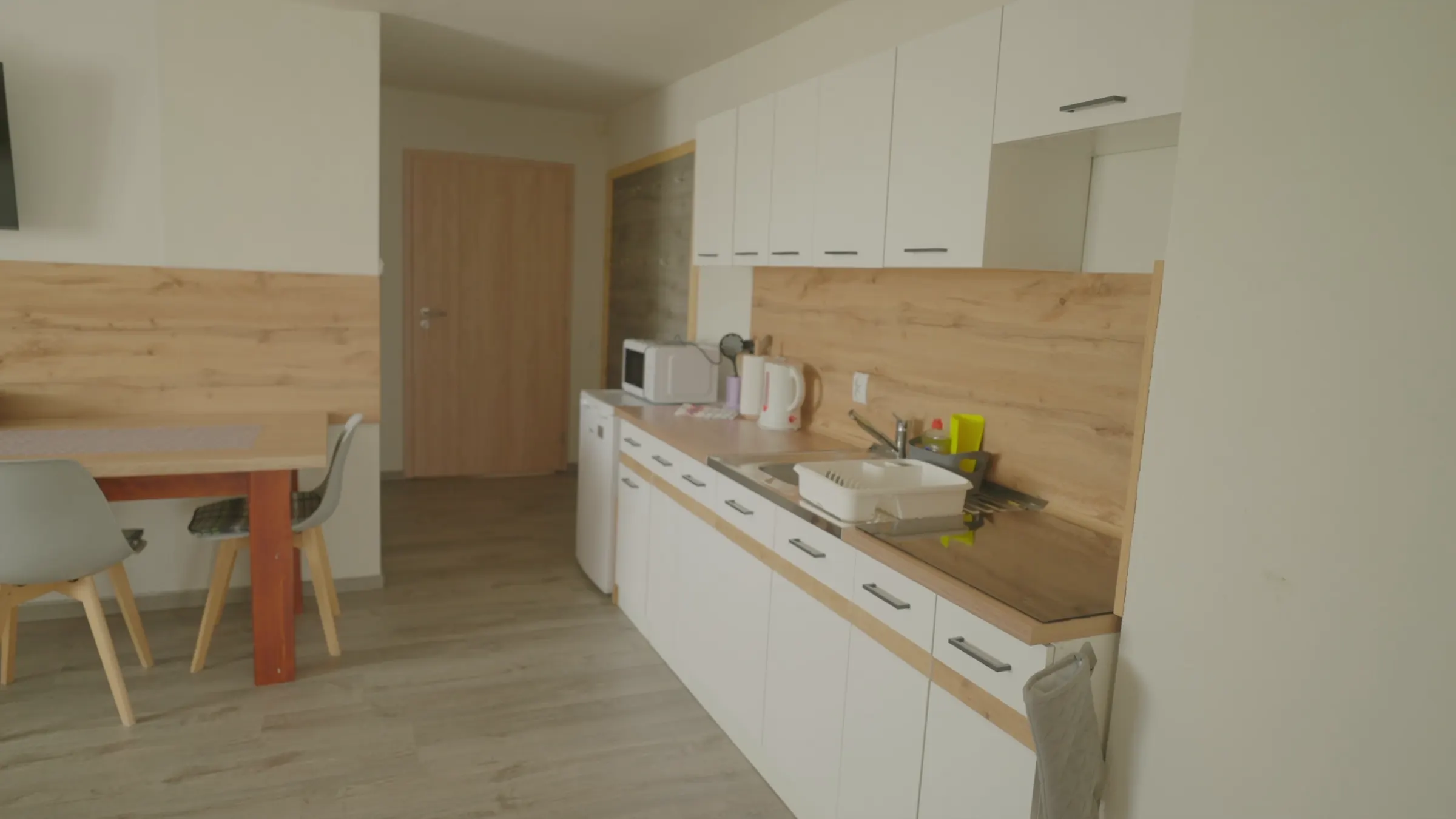 Kitchen units in the apartment